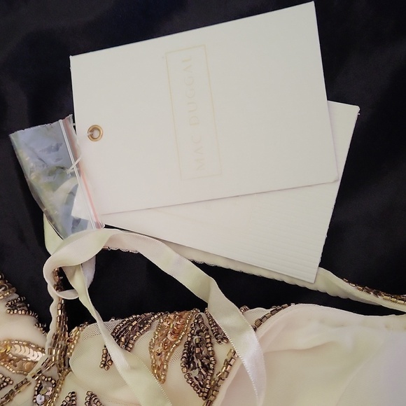 Macduggal Gold Leaf Sheath Gown 14 NWT 5107 - Picture 6 of 10